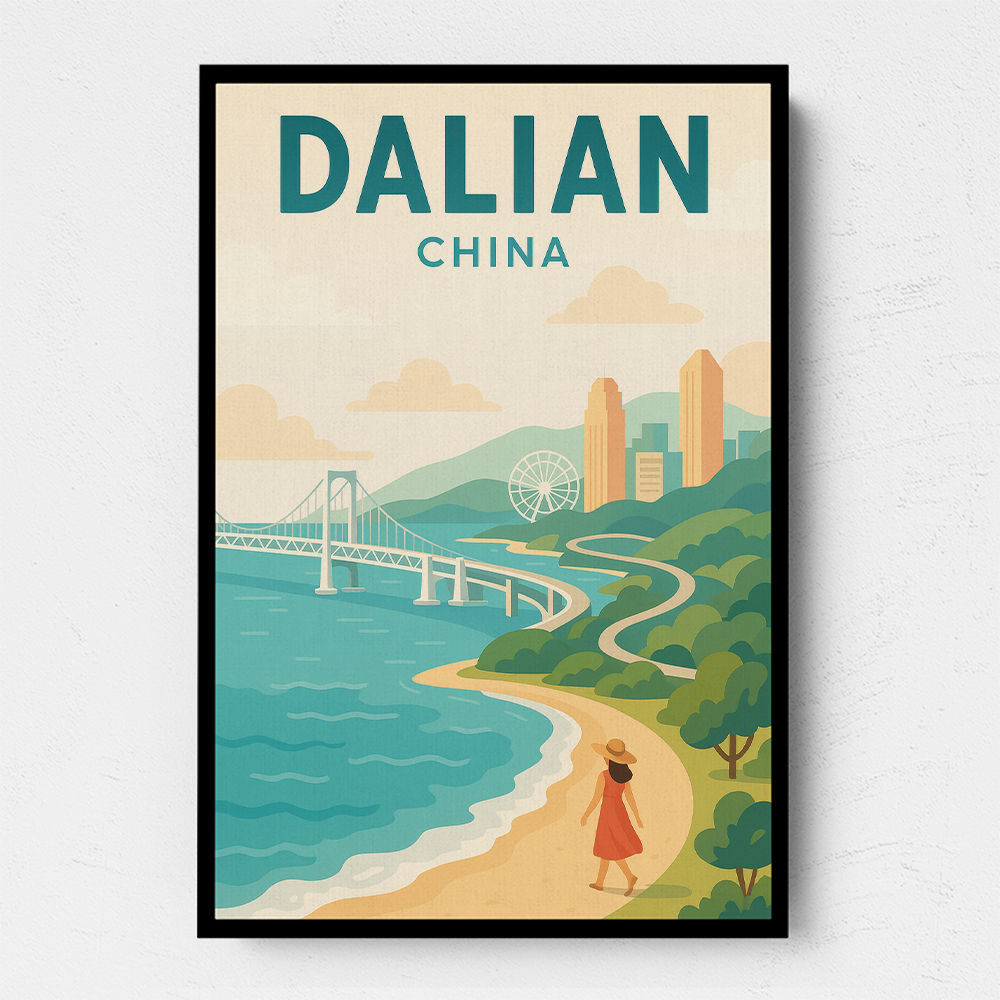 Dalian China Travel Poster 1 Dalian China Travel Poster 1