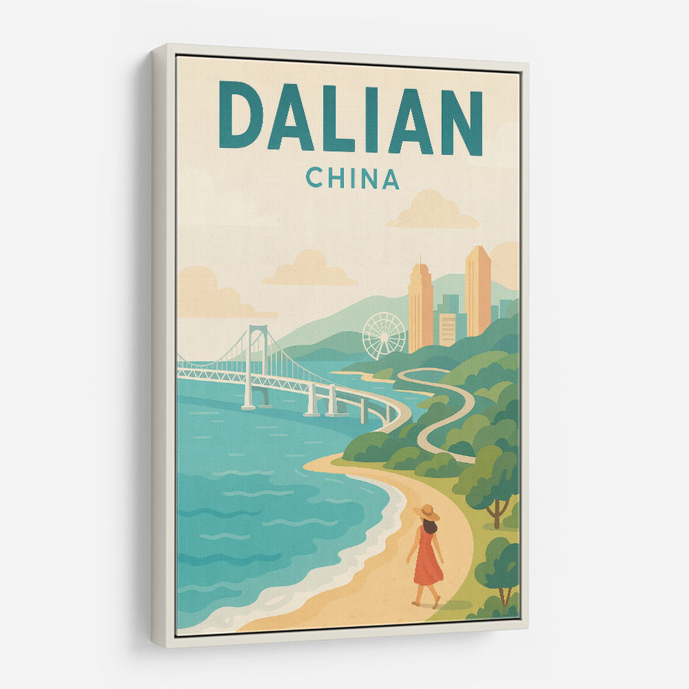 Dalian China Travel Poster 1 Dalian China Travel Poster 1
