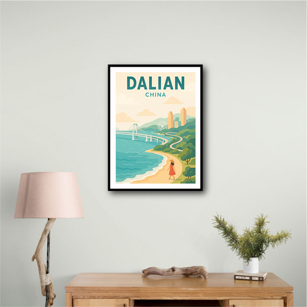 Dalian China Travel Poster 1 Dalian China Travel Poster 1
