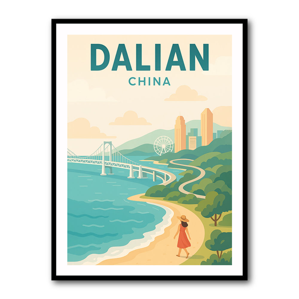 Dalian China Travel Poster 1 Dalian China Travel Poster 1