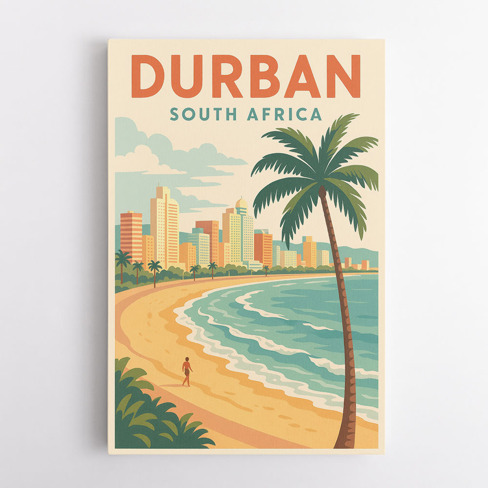 Durban Travel Poster