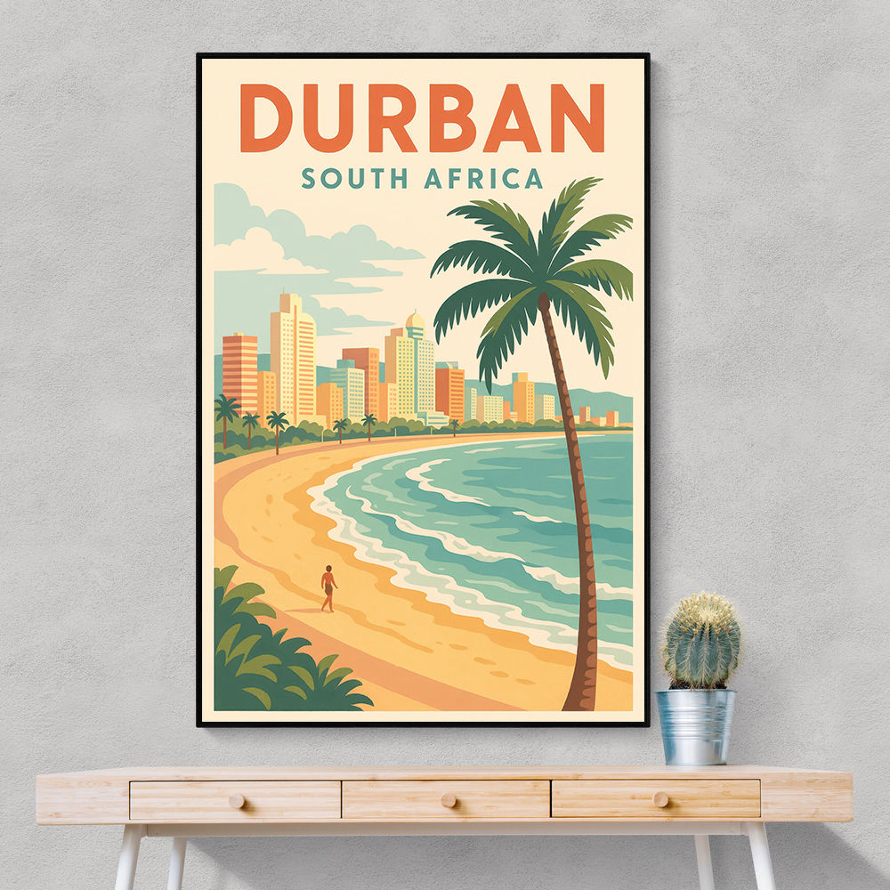 Durban Travel Poster