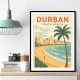 Durban Travel Poster