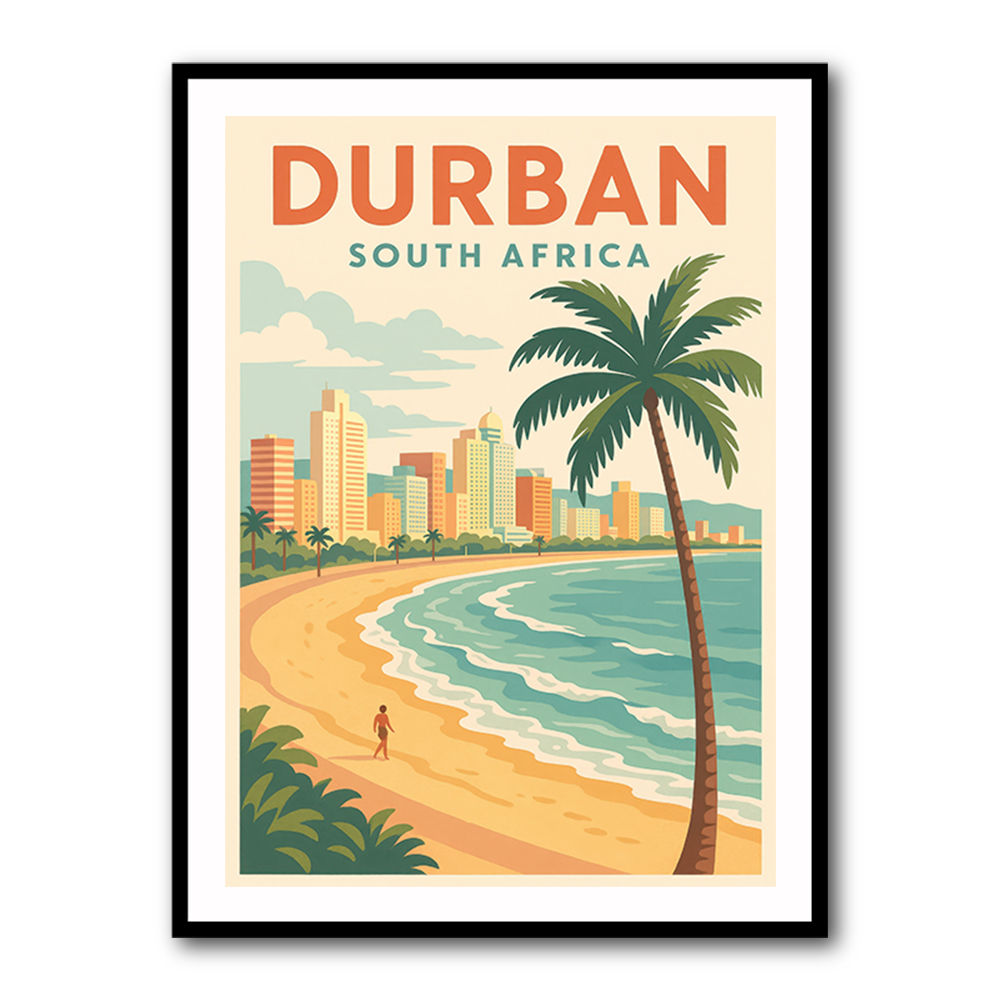 Durban Travel Poster