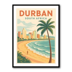Durban Travel Poster