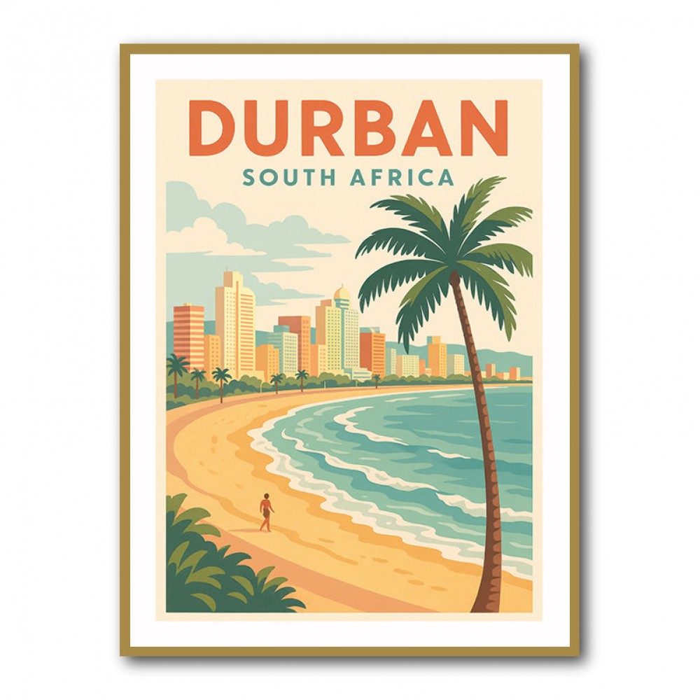 Durban Travel Poster Durban Travel Poster