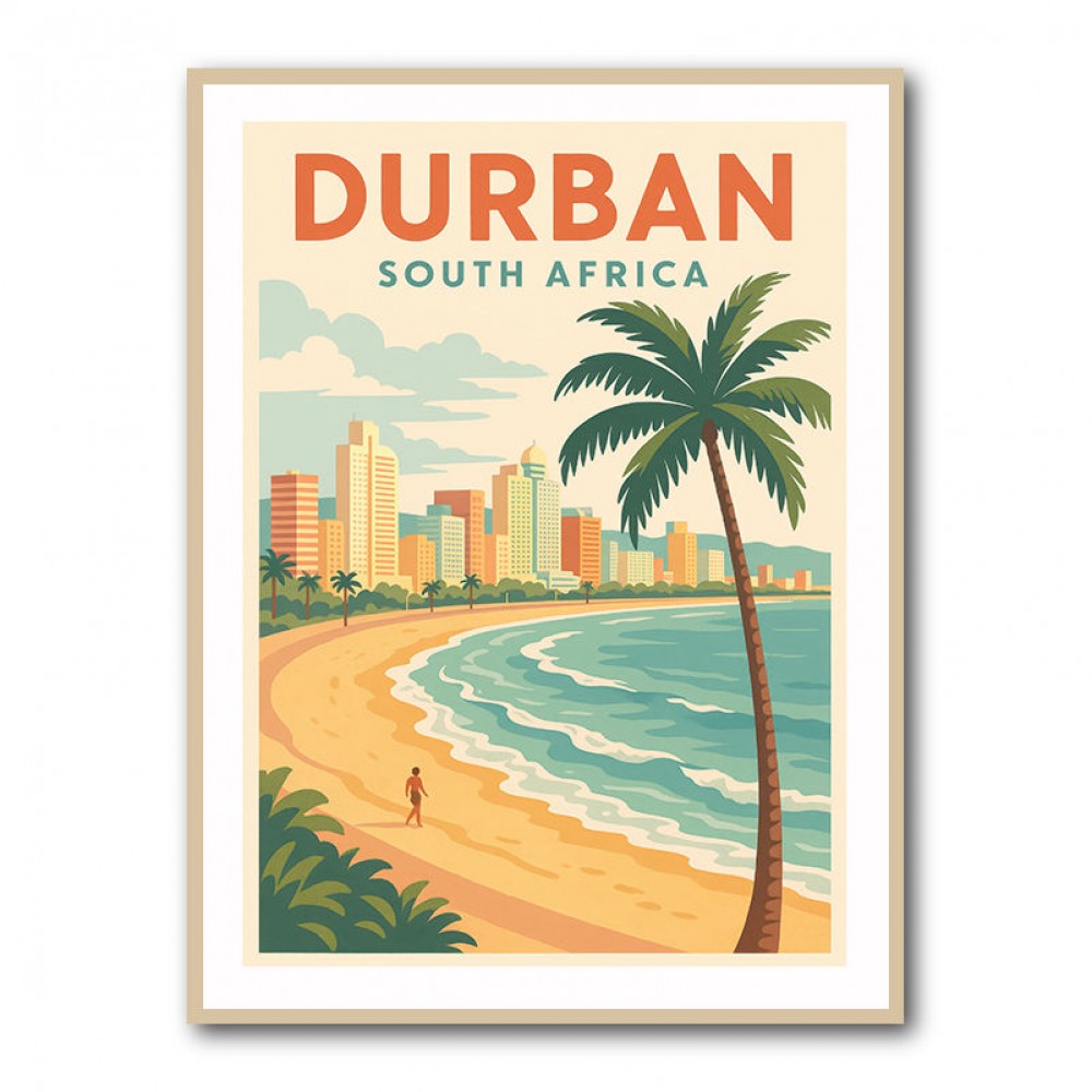 Durban Travel Poster Durban Travel Poster