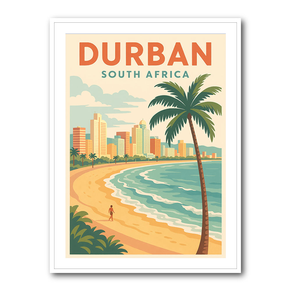 Durban Travel Poster Durban Travel Poster