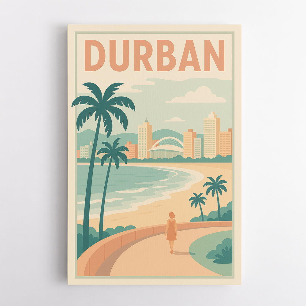 Durban Travel Poster 2 Durban Travel Poster 2