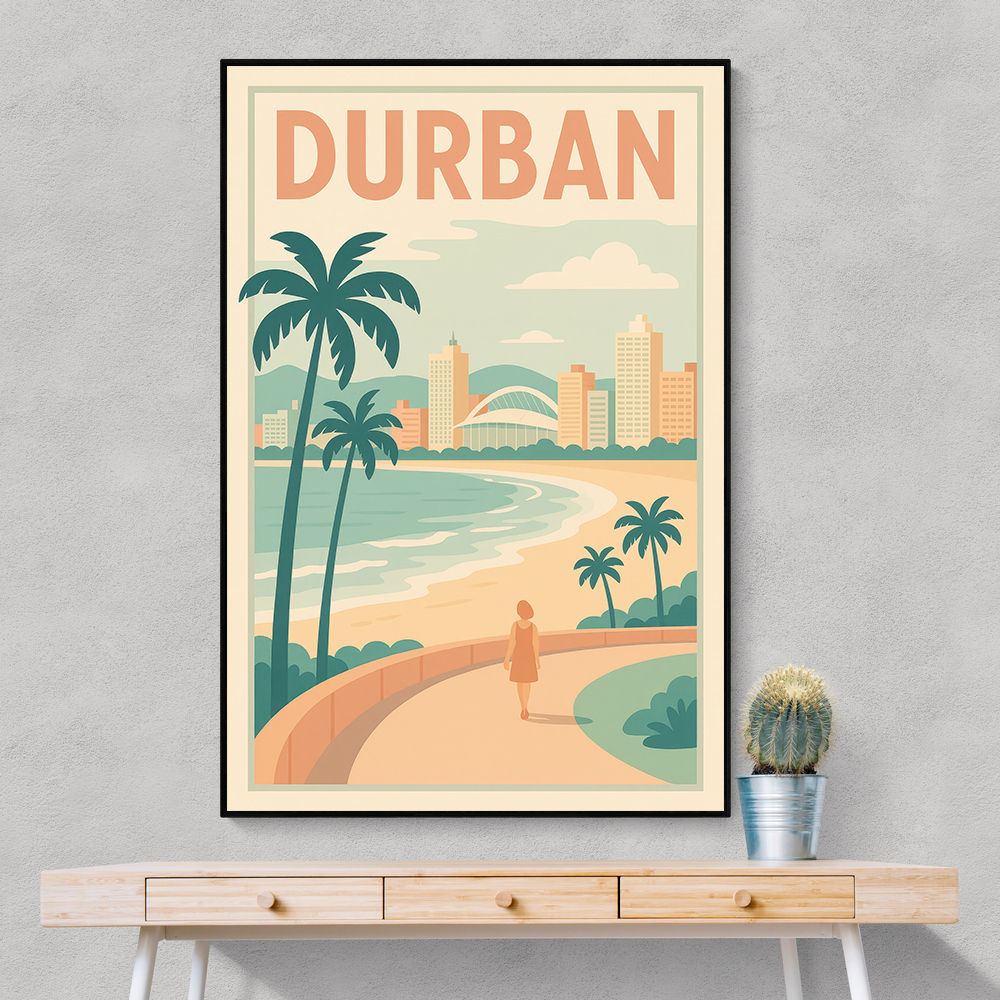 Durban Travel Poster 2 Durban Travel Poster 2