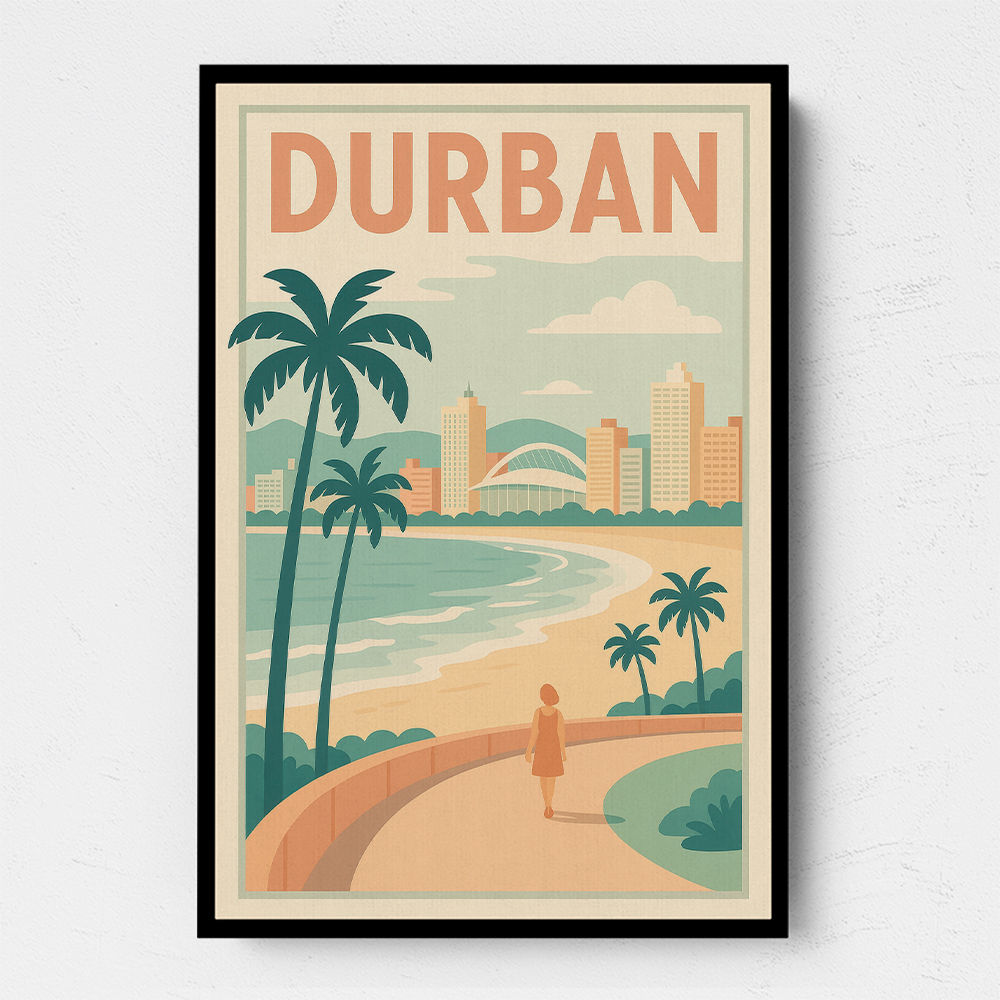 Durban Travel Poster 2 Durban Travel Poster 2