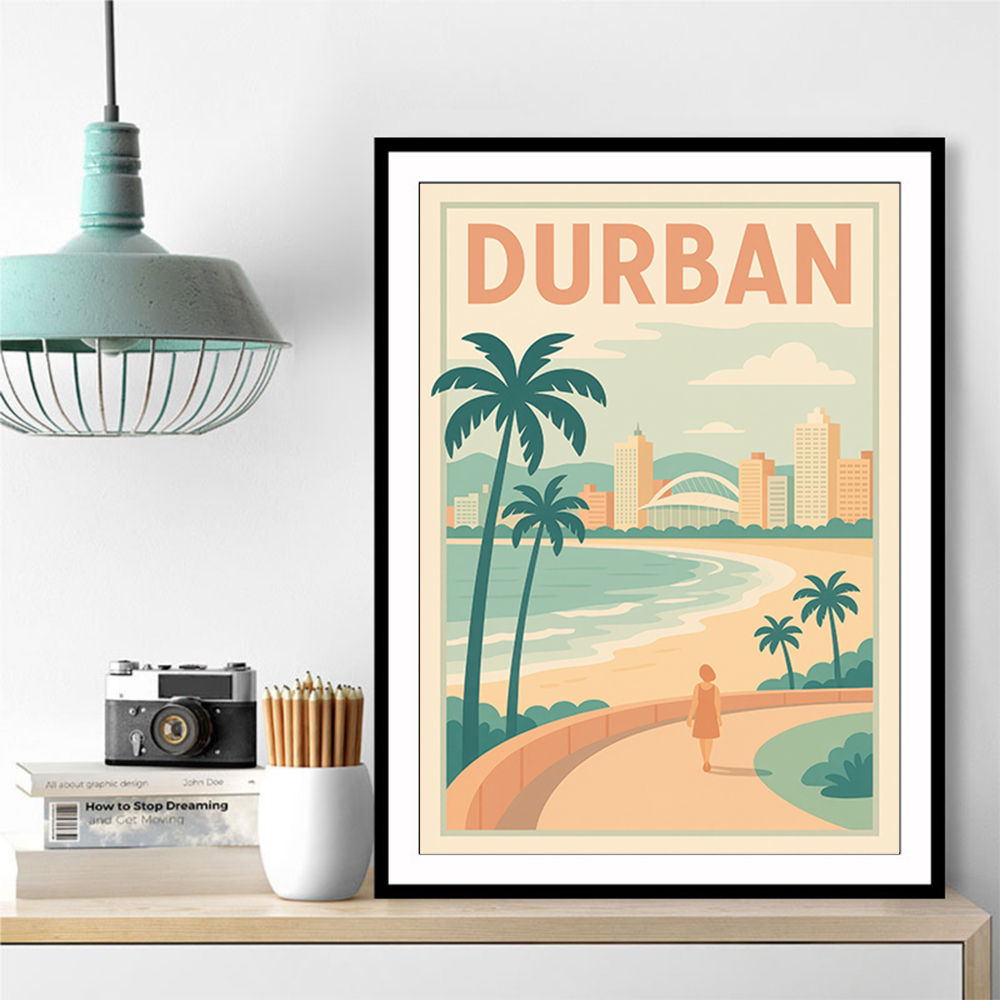 Durban Travel Poster 2 Durban Travel Poster 2