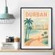 Durban Travel Poster 2 Durban Travel Poster 2