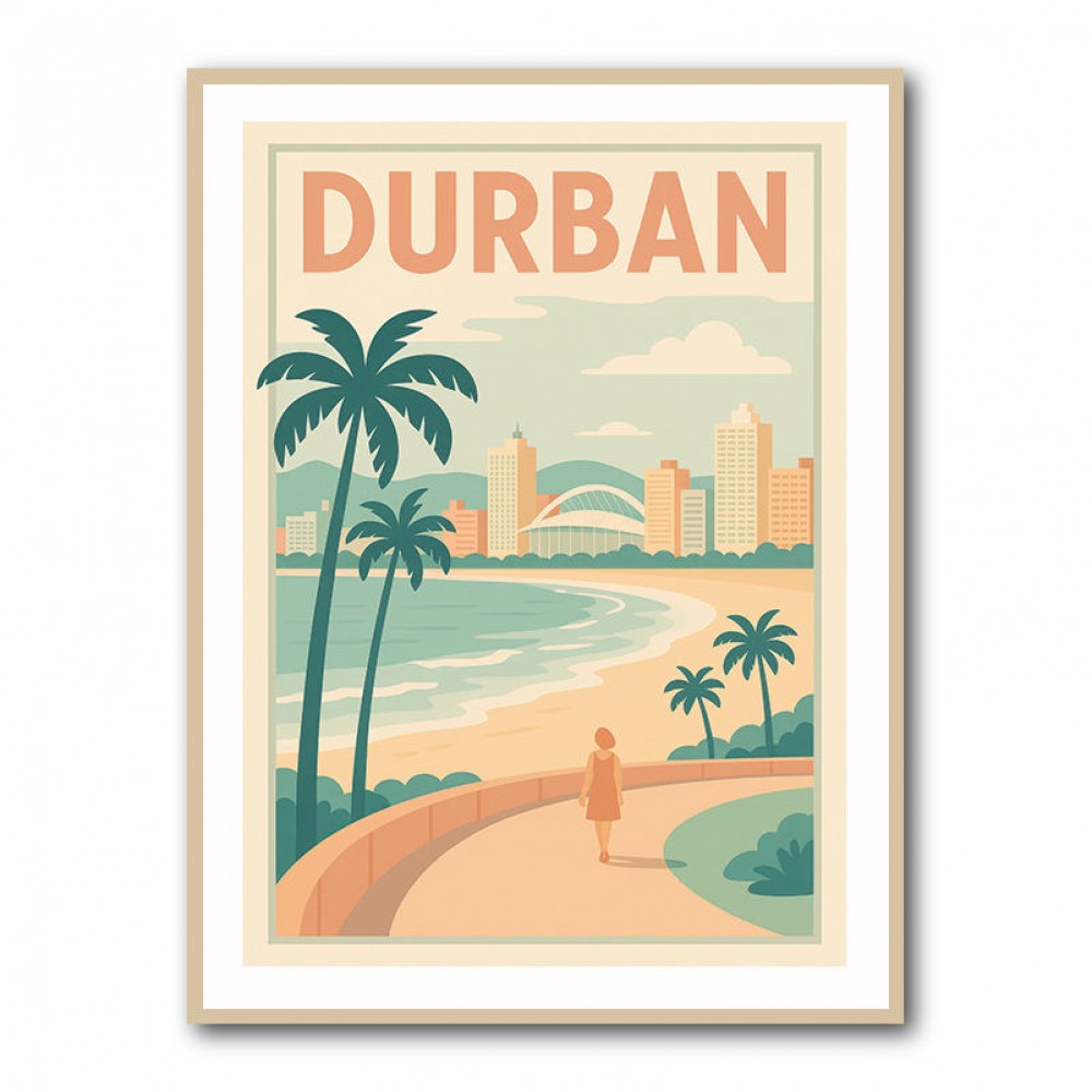 Durban Travel Poster 2 Durban Travel Poster 2