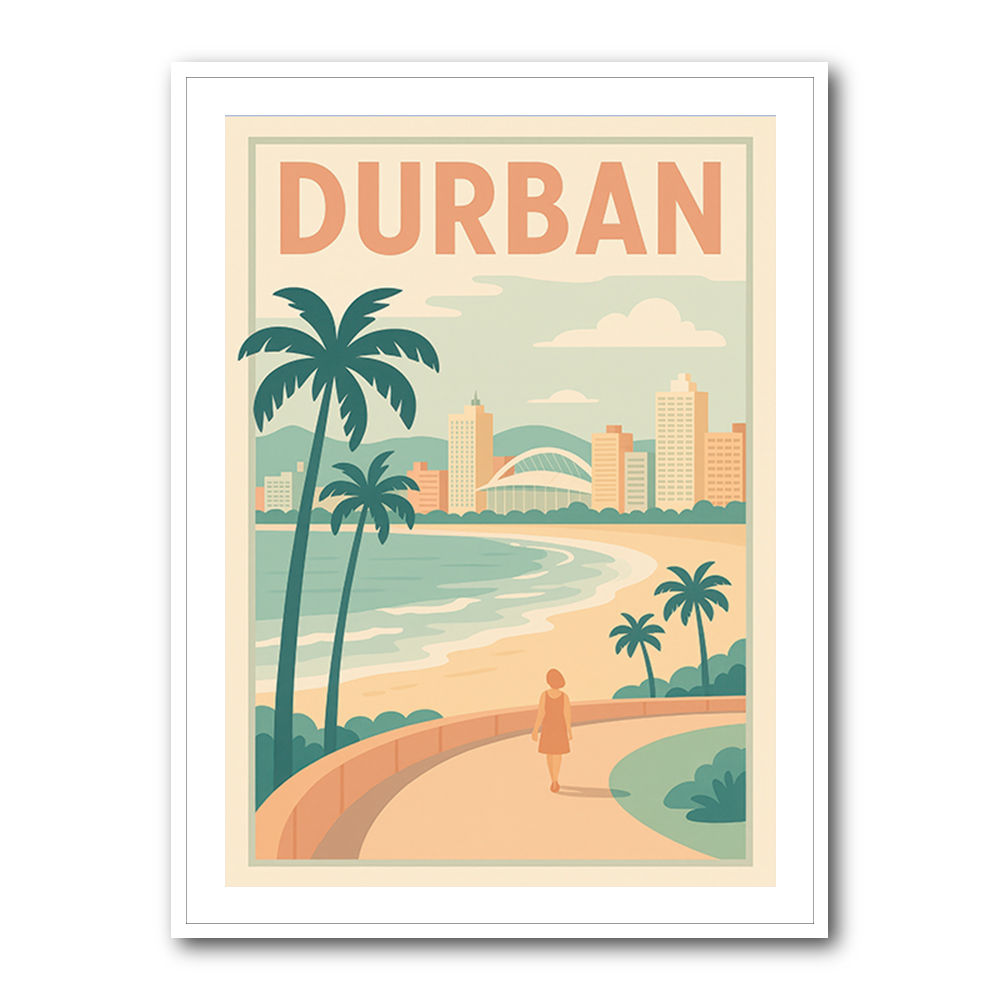 Durban Travel Poster 2 Durban Travel Poster 2
