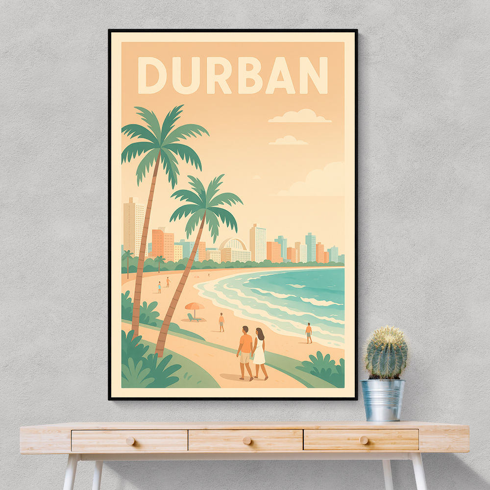 Durban Travel Poster 3 Durban Travel Poster 3