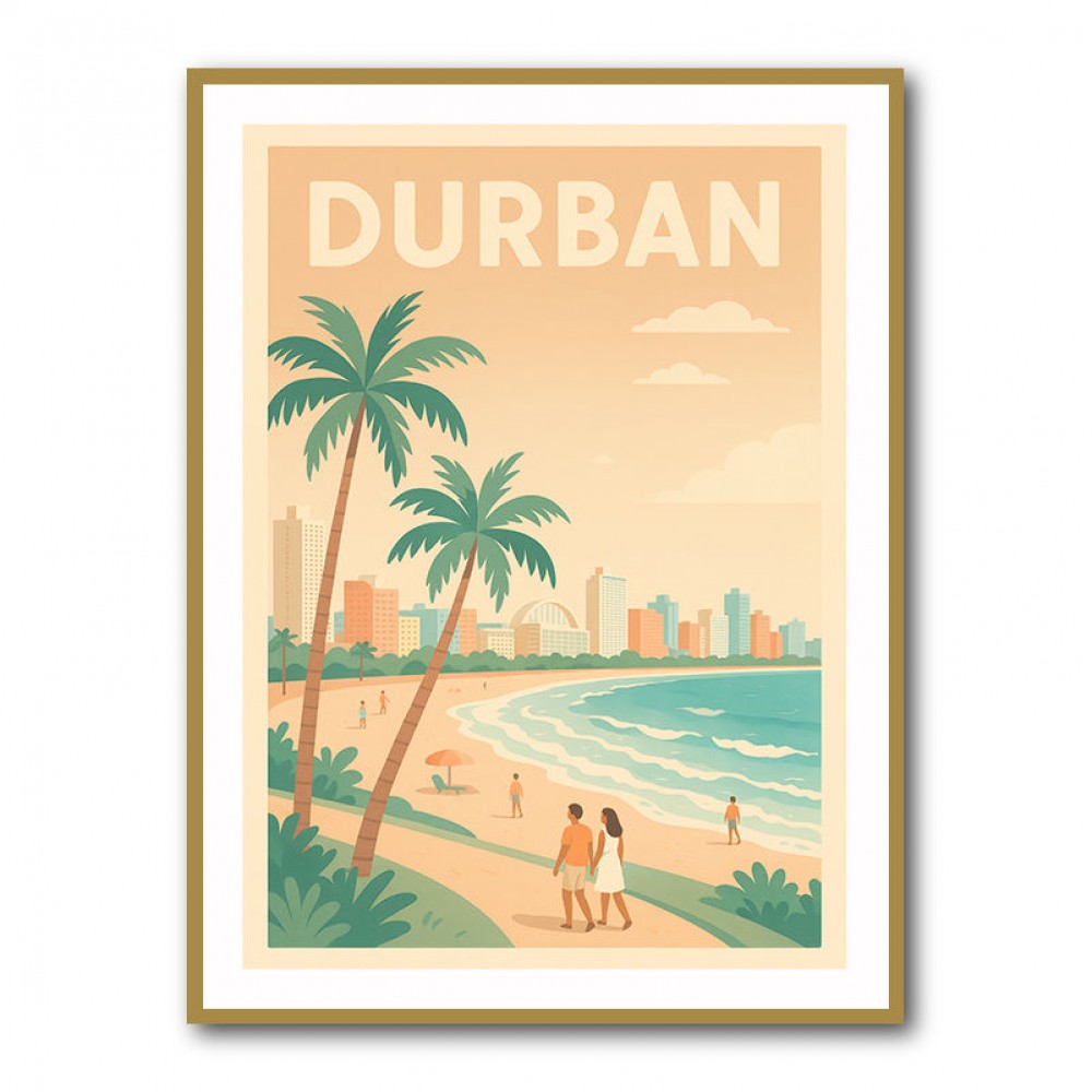 Durban Travel Poster 3 Durban Travel Poster 3