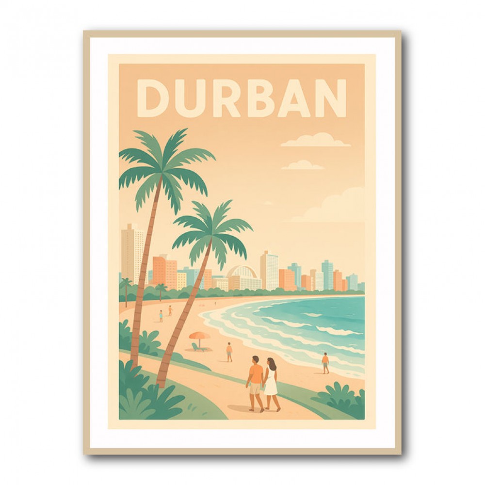 Durban Travel Poster 3 Durban Travel Poster 3