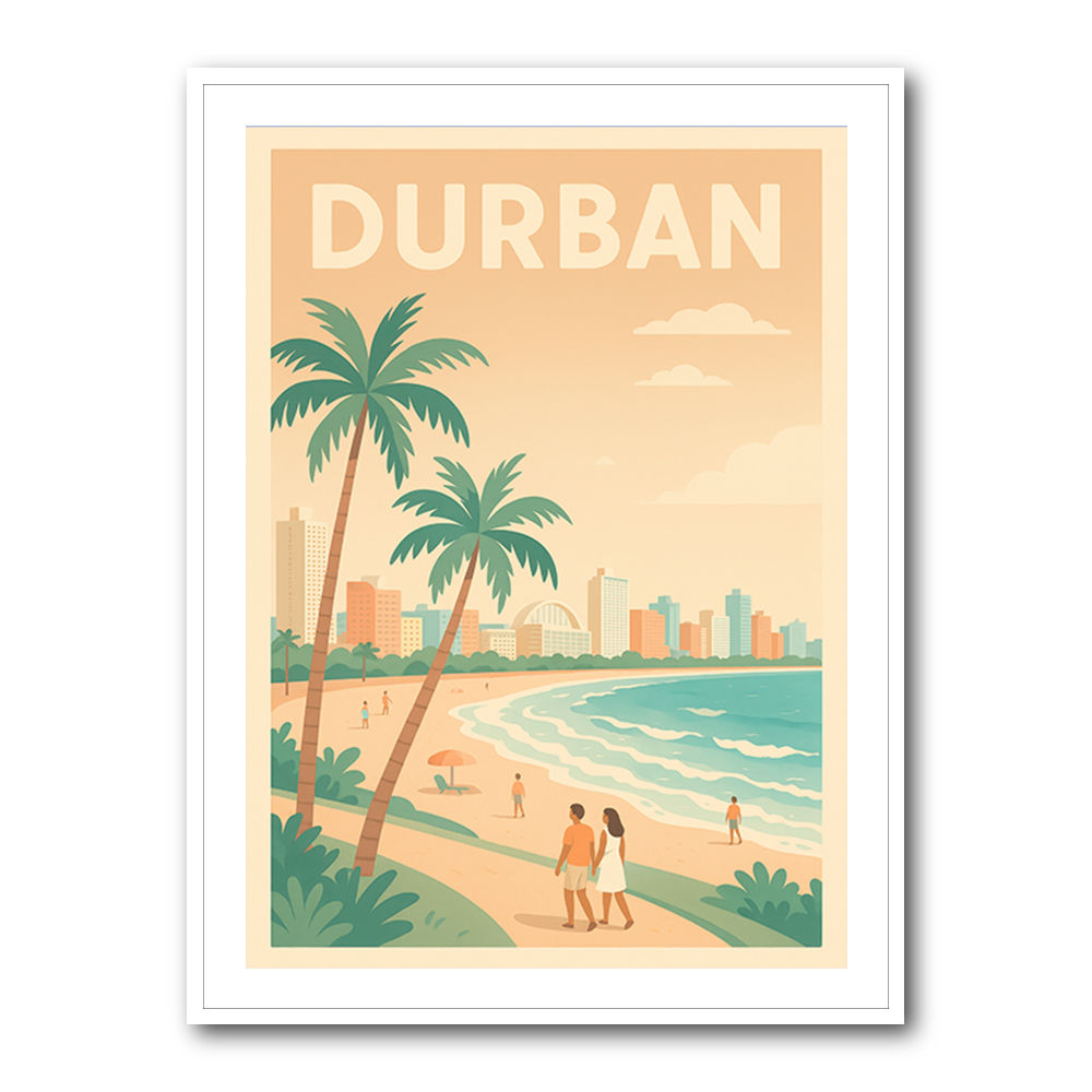 Durban Travel Poster 3 Durban Travel Poster 3