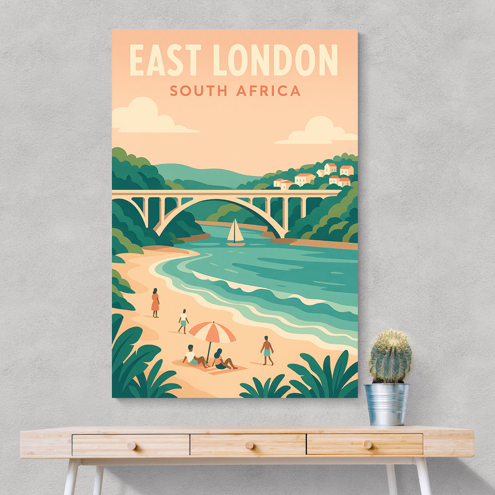 East London Travel Poster East London Travel Poster