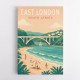 East London Travel Poster East London Travel Poster
