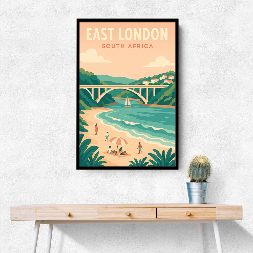 East London Travel Poster East London Travel Poster