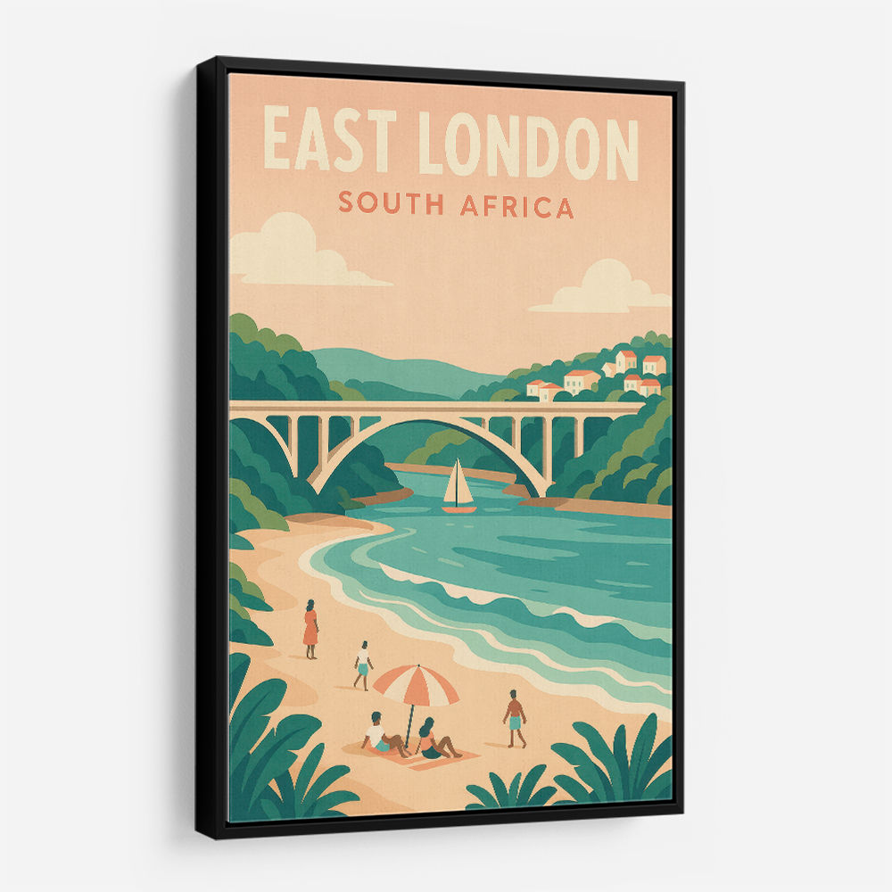 East London Travel Poster East London Travel Poster