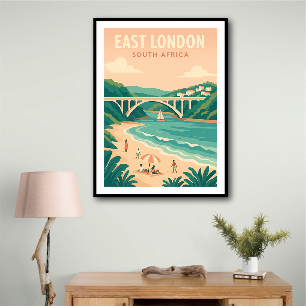 East London Travel Poster East London Travel Poster