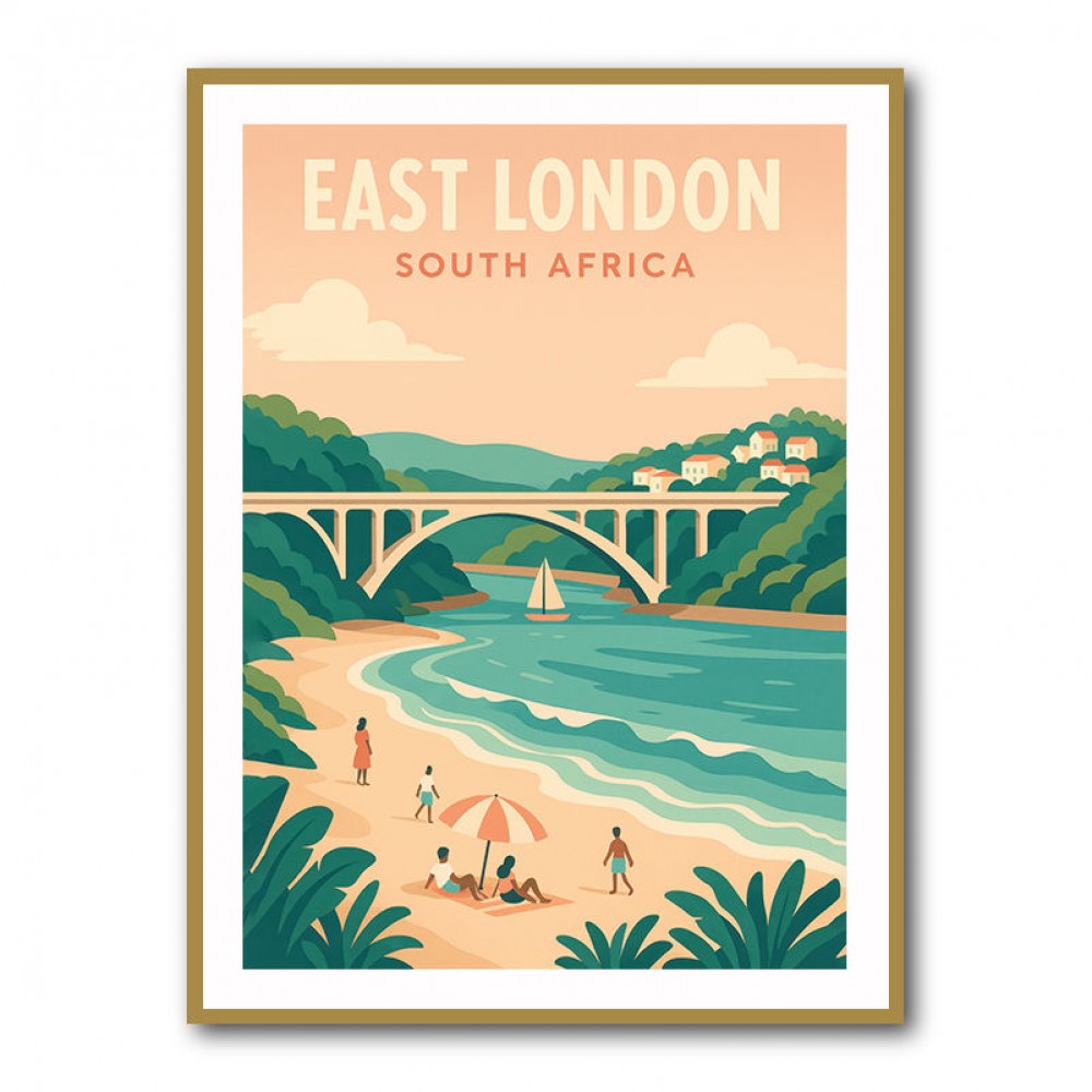 East London Travel Poster East London Travel Poster