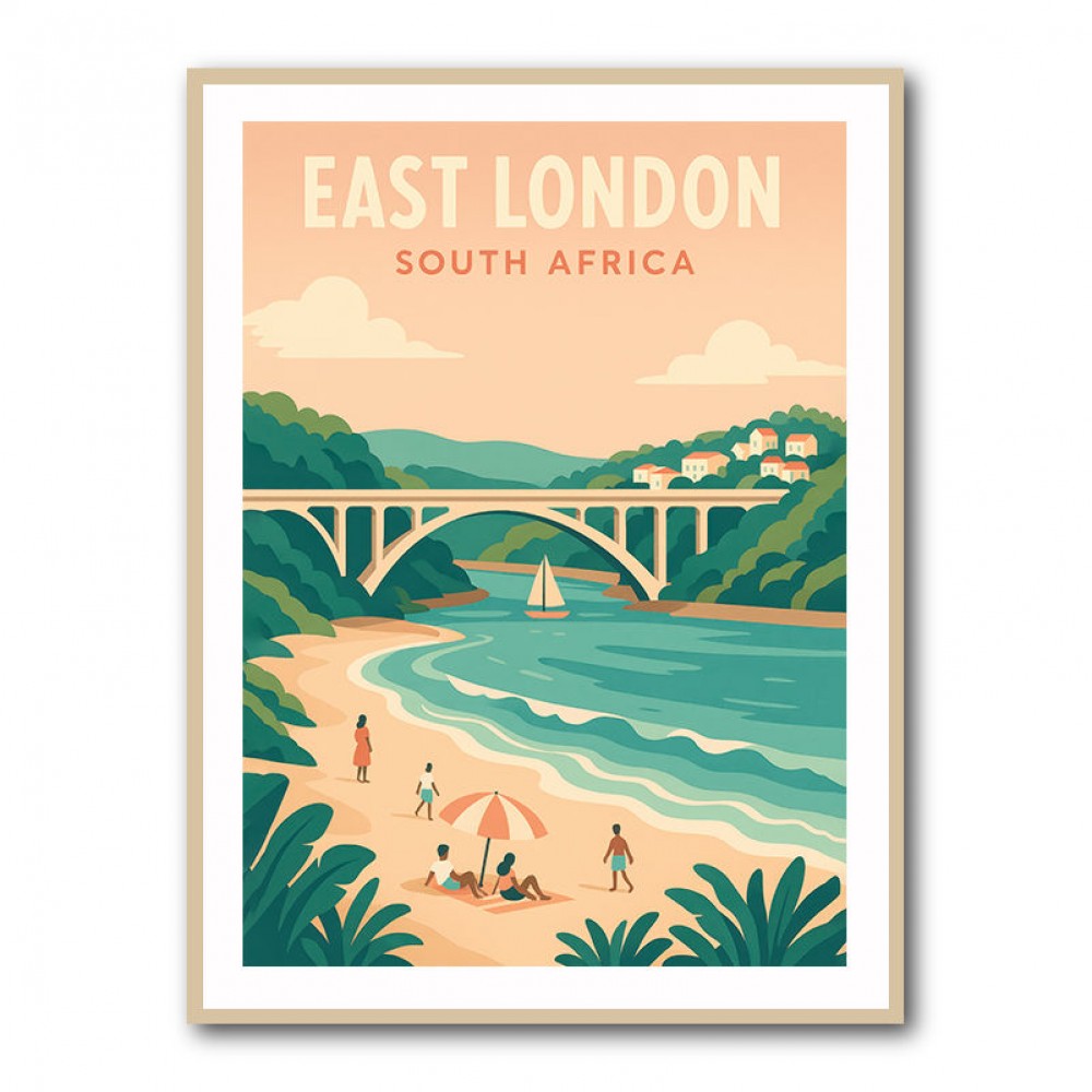 East London Travel Poster East London Travel Poster