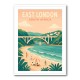 East London Travel Poster East London Travel Poster