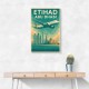 Etihad Abu Dhabi Travel Poster Etihad Abu Dhabi Travel Poster