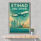Etihad Abu Dhabi Travel Poster Etihad Abu Dhabi Travel Poster