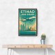 Etihad Abu Dhabi Travel Poster Etihad Abu Dhabi Travel Poster