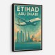 Etihad Abu Dhabi Travel Poster Etihad Abu Dhabi Travel Poster