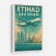 Etihad Abu Dhabi Travel Poster Etihad Abu Dhabi Travel Poster