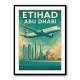 Etihad Abu Dhabi Travel Poster Etihad Abu Dhabi Travel Poster