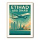 Etihad Abu Dhabi Travel Poster Etihad Abu Dhabi Travel Poster