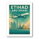 Etihad Abu Dhabi Travel Poster Etihad Abu Dhabi Travel Poster