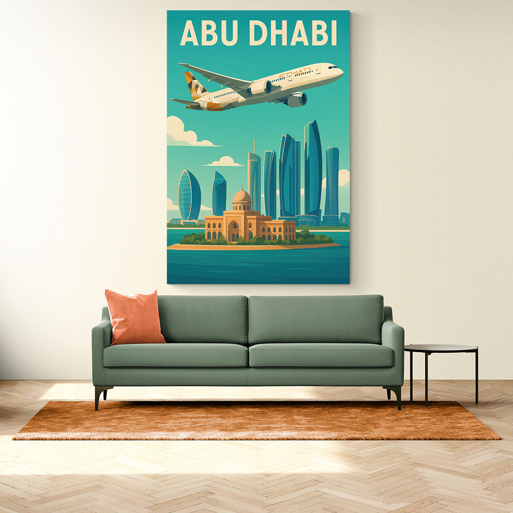 Etihad Abu Dhabi Travel Poster 1 Etihad Abu Dhabi Travel Poster 1