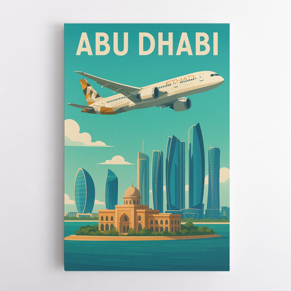 Etihad Abu Dhabi Travel Poster 1 Etihad Abu Dhabi Travel Poster 1