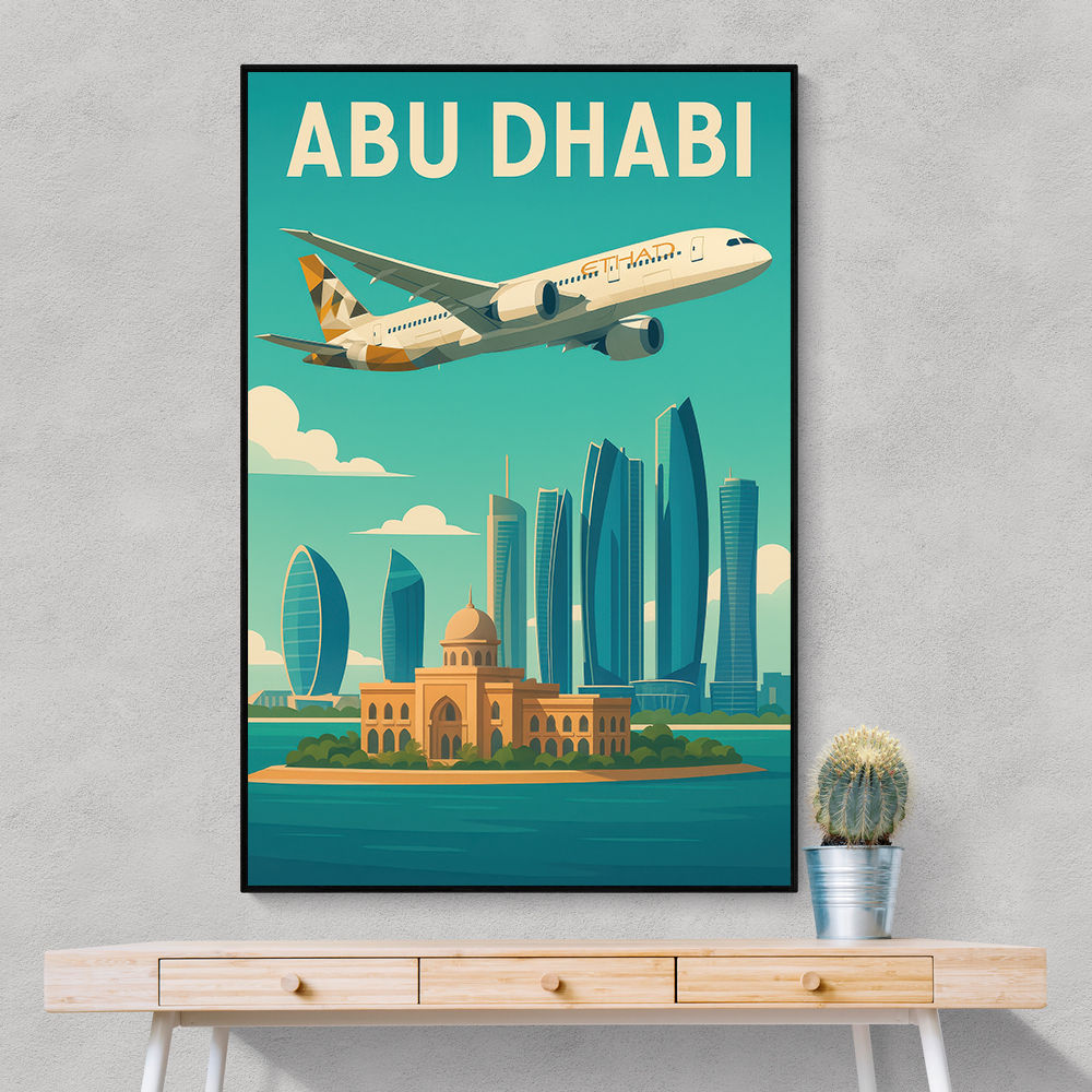 Etihad Abu Dhabi Travel Poster 2 Etihad Abu Dhabi Travel Poster 2