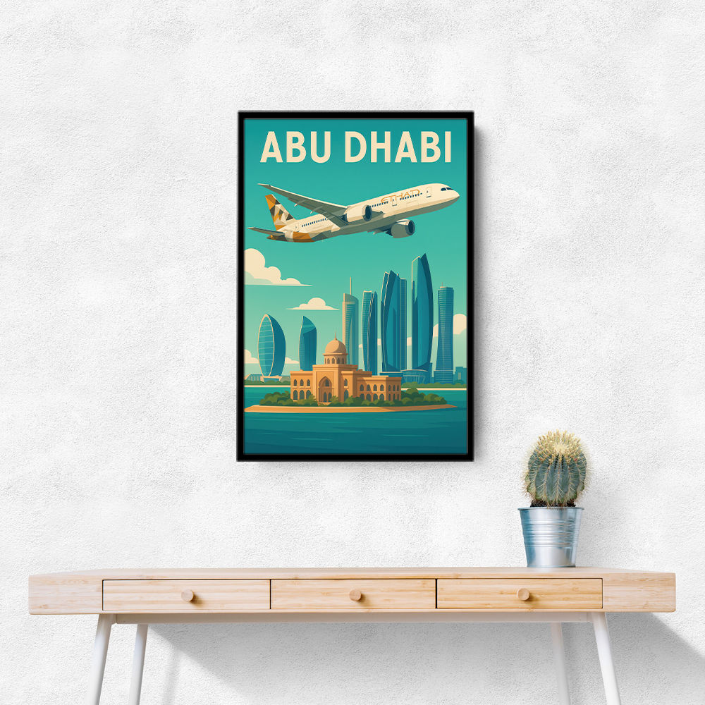 Etihad Abu Dhabi Travel Poster 1 Etihad Abu Dhabi Travel Poster 1