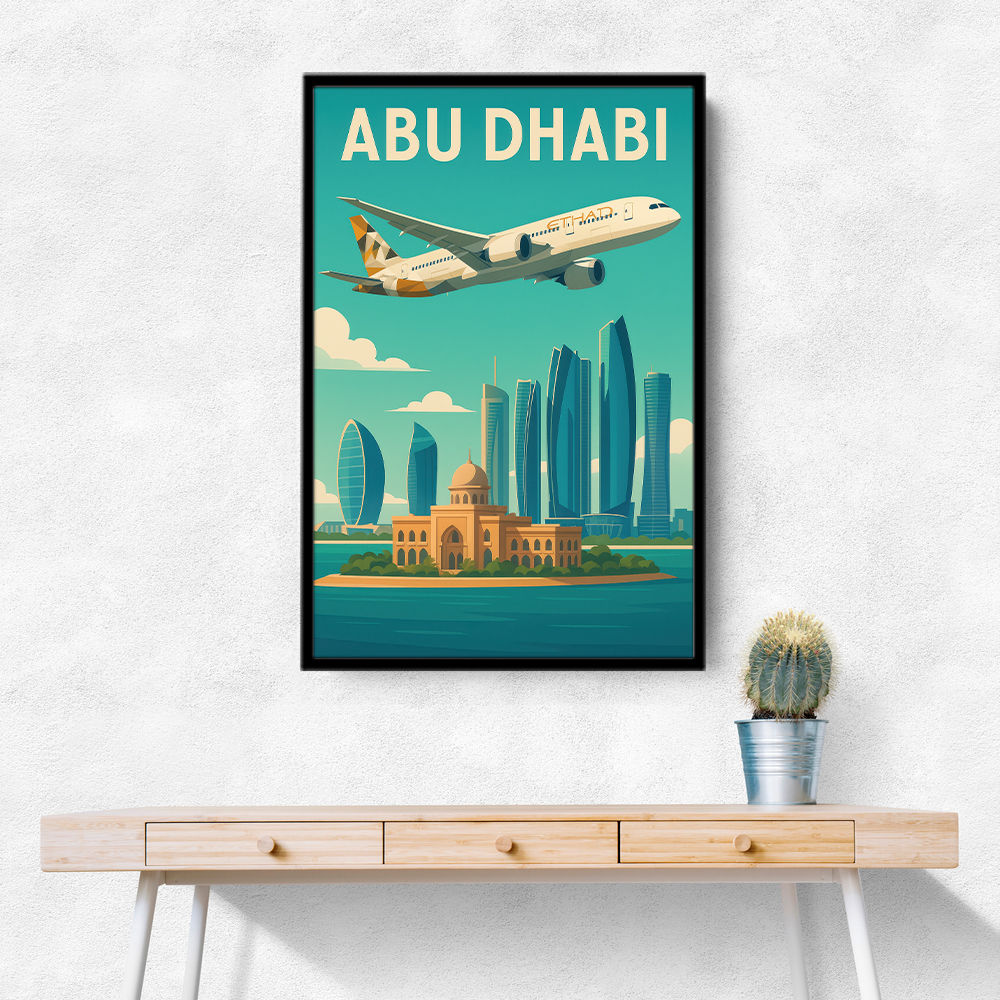 Etihad Abu Dhabi Travel Poster 1 Etihad Abu Dhabi Travel Poster 1