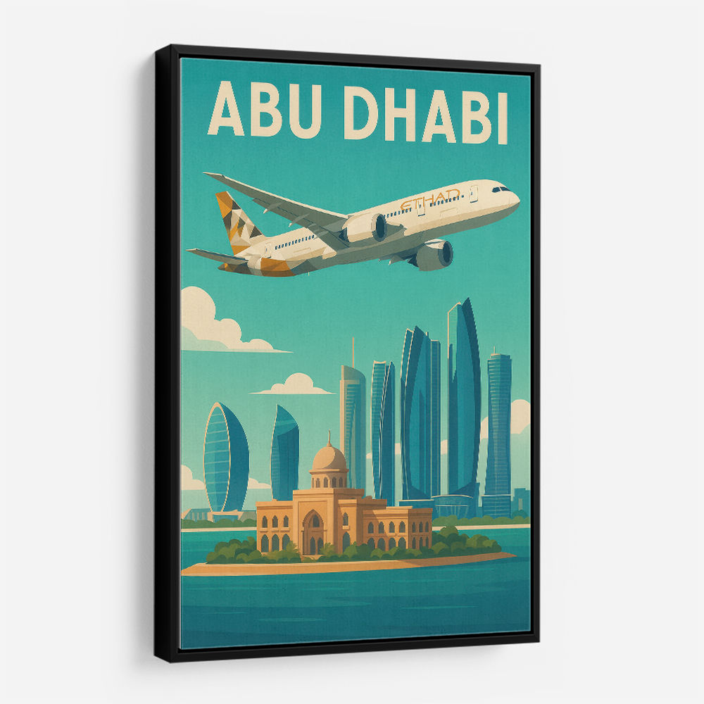 Etihad Abu Dhabi Travel Poster 1 Etihad Abu Dhabi Travel Poster 1