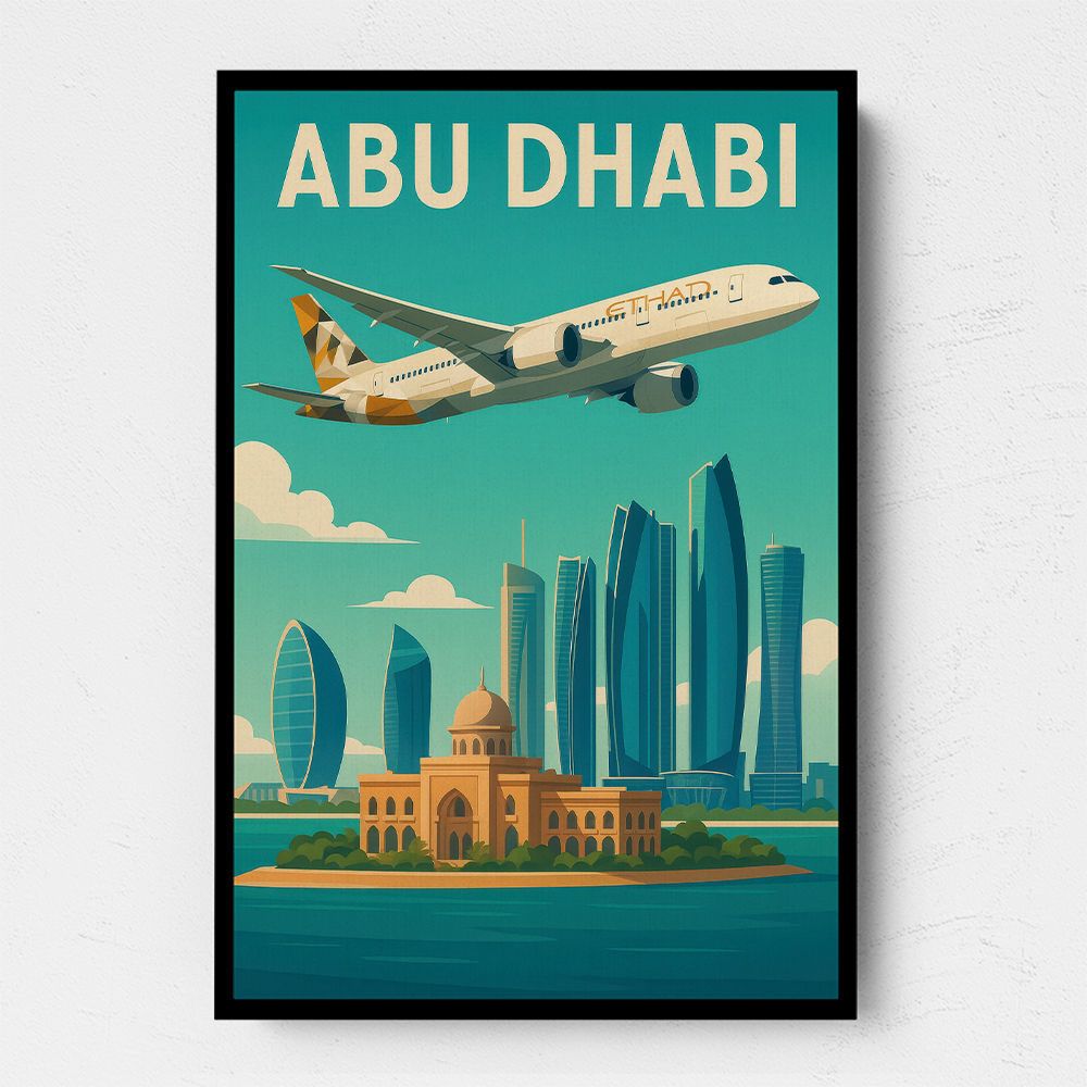 Etihad Abu Dhabi Travel Poster 1 Etihad Abu Dhabi Travel Poster 1