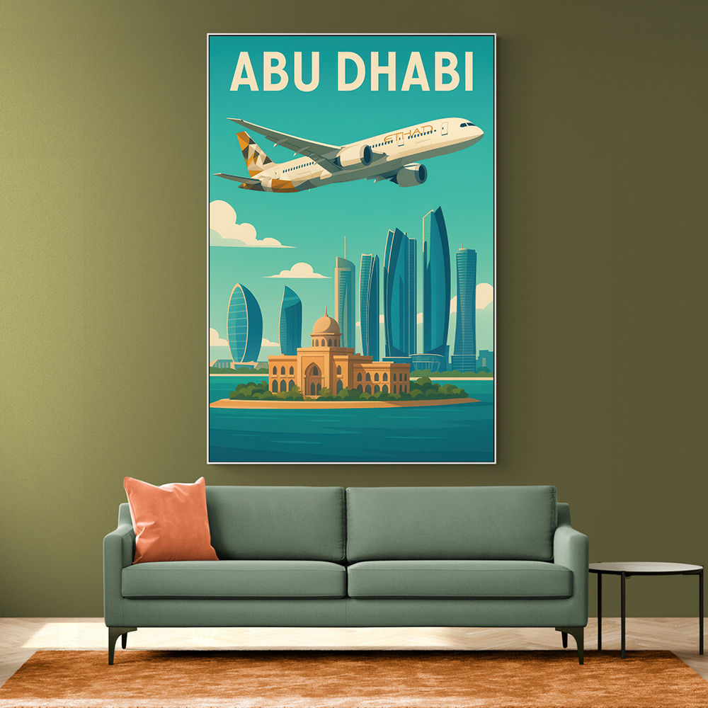 Etihad Abu Dhabi Travel Poster 1 Etihad Abu Dhabi Travel Poster 1