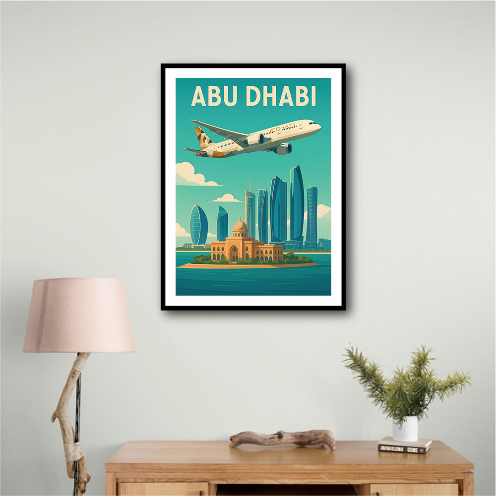 Etihad Abu Dhabi Travel Poster 1 Etihad Abu Dhabi Travel Poster 1