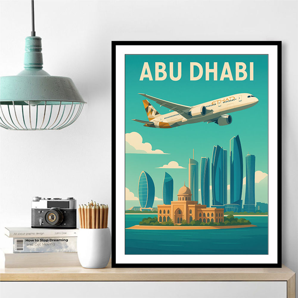 Etihad Abu Dhabi Travel Poster 1 Etihad Abu Dhabi Travel Poster 1