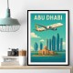 Etihad Abu Dhabi Travel Poster 1 Etihad Abu Dhabi Travel Poster 1